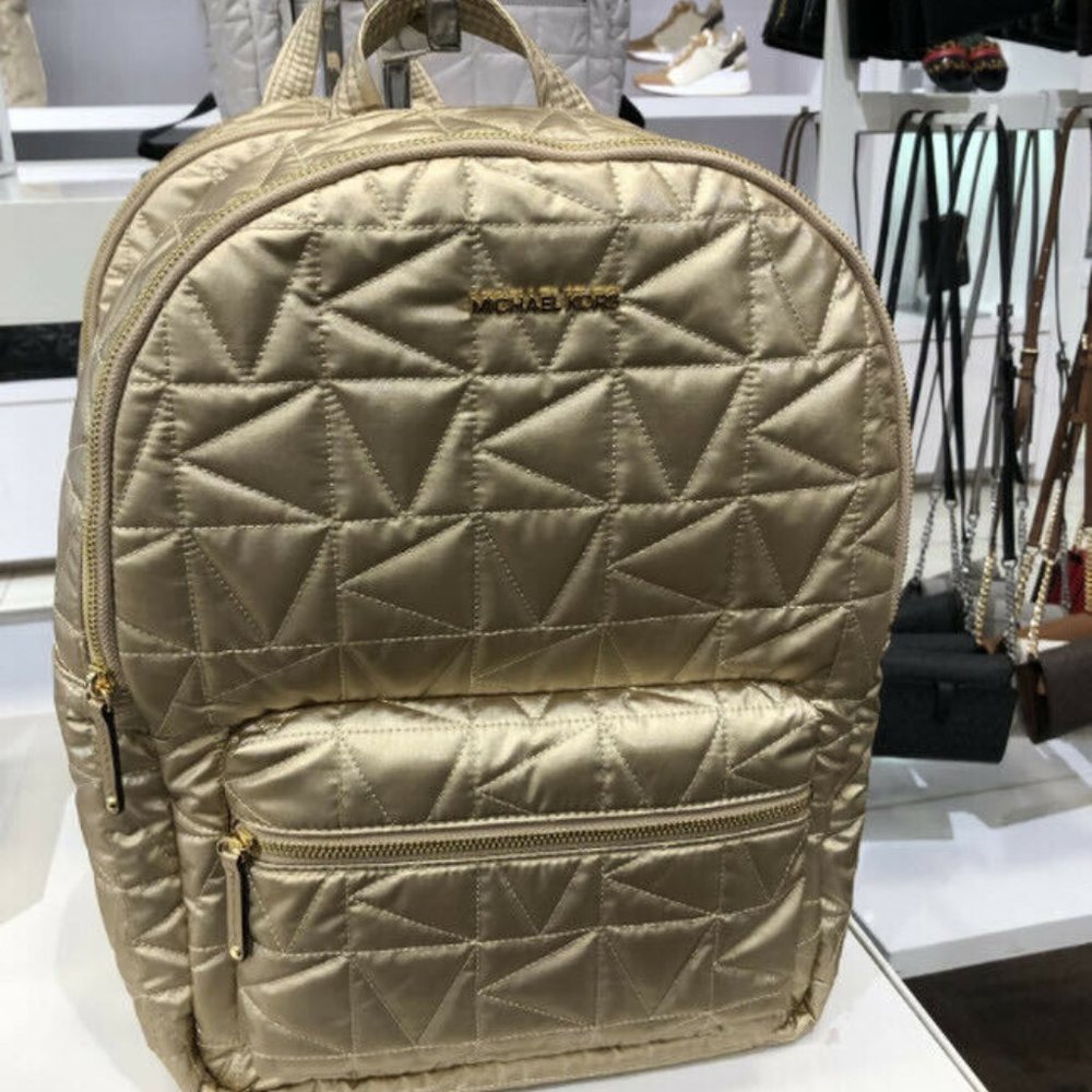 Michael Kors Winnie Large backpack Laptop Backpack pale gold